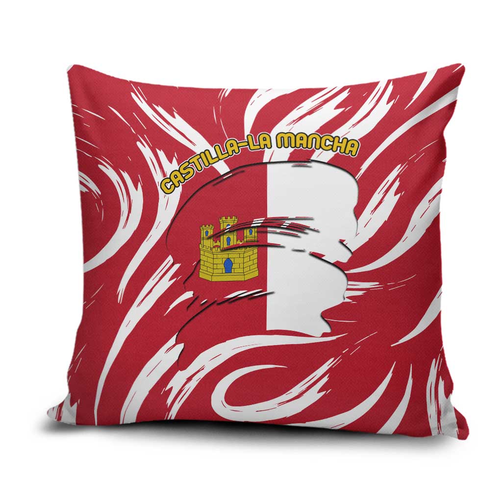 Castilla La Mancha Flag Pillow Cover Autonomous Community of Spain - Wonder Print Shop
