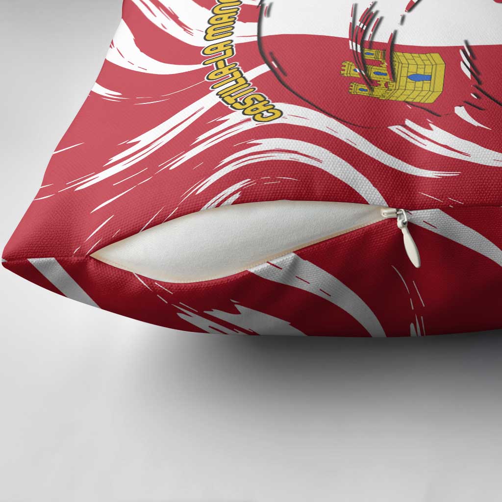 Castilla La Mancha Flag Pillow Cover Autonomous Community of Spain - Wonder Print Shop