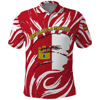 Castilla La Mancha Flag Polo Shirt Autonomous Community of Spain - Wonder Print Shop