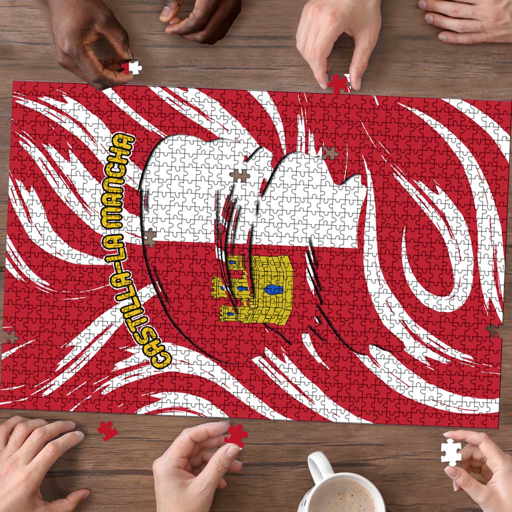 Castilla La Mancha Flag Puzzle Autonomous Community of Spain - Wonder Print Shop