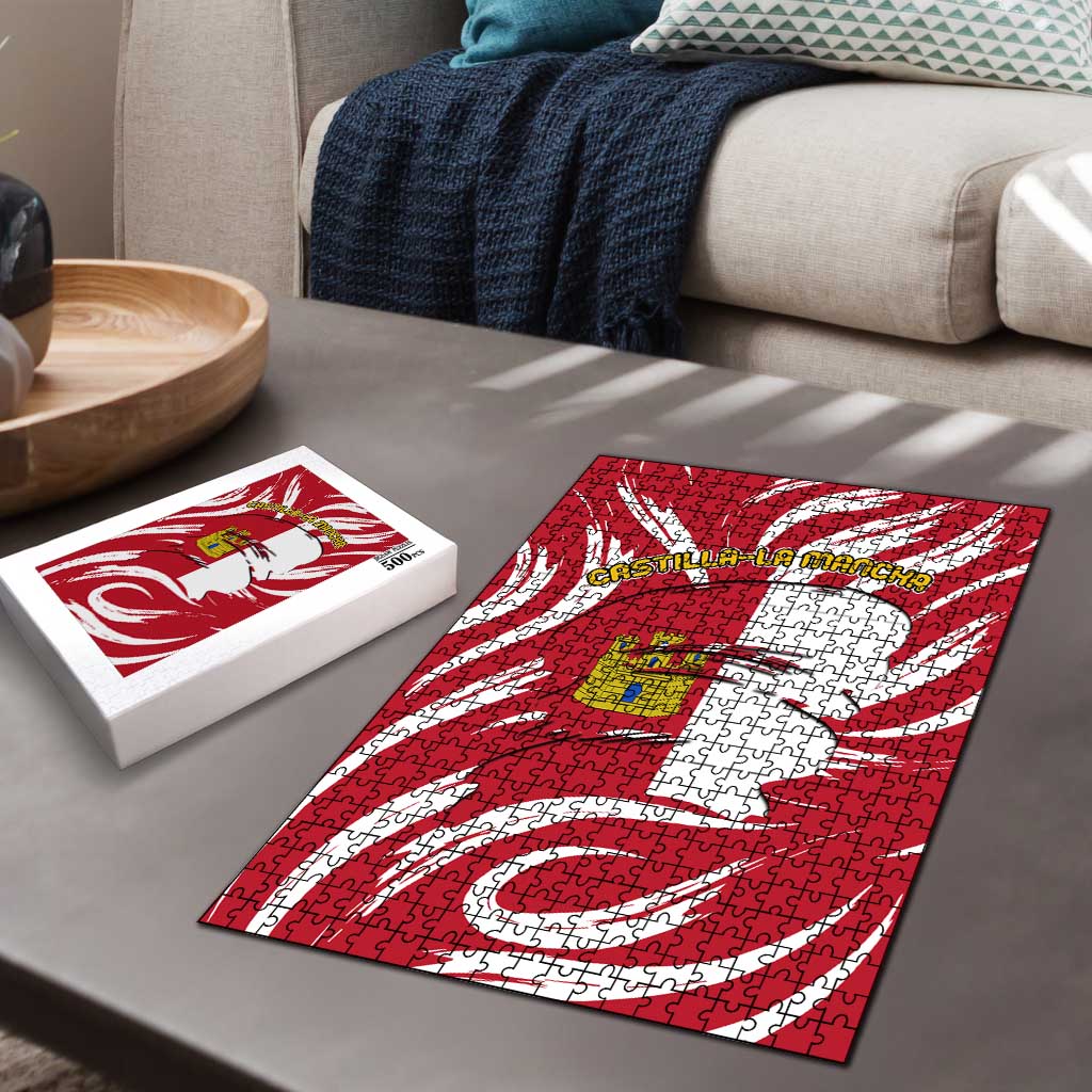 Castilla La Mancha Flag Puzzle Autonomous Community of Spain - Wonder Print Shop