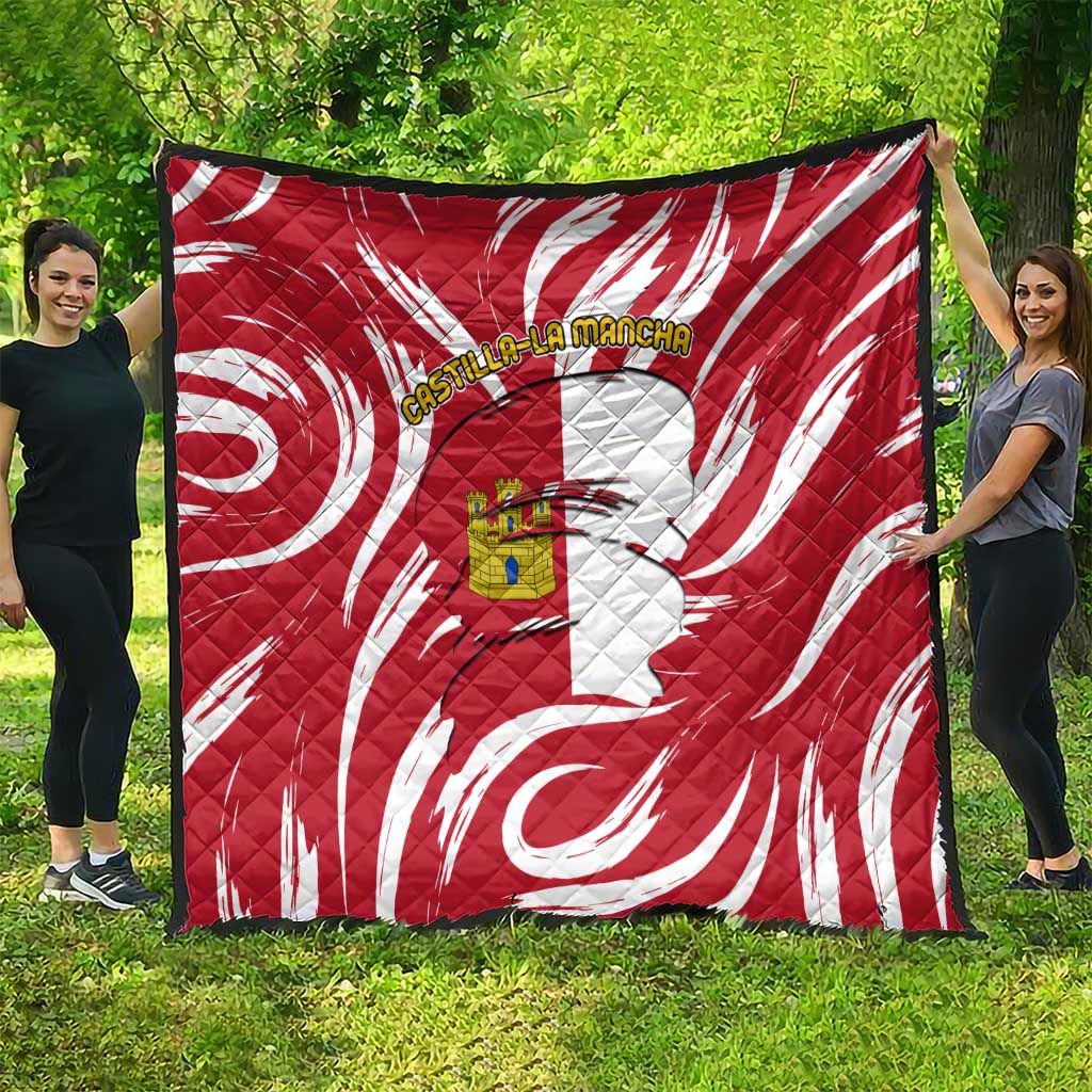 Castilla La Mancha Flag Quilt Autonomous Community of Spain - Wonder Print Shop