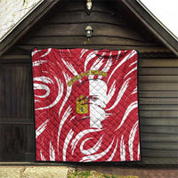 Castilla La Mancha Flag Quilt Autonomous Community of Spain - Wonder Print Shop