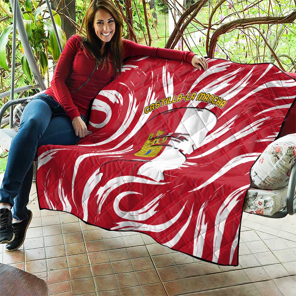 Castilla La Mancha Flag Quilt Autonomous Community of Spain - Wonder Print Shop