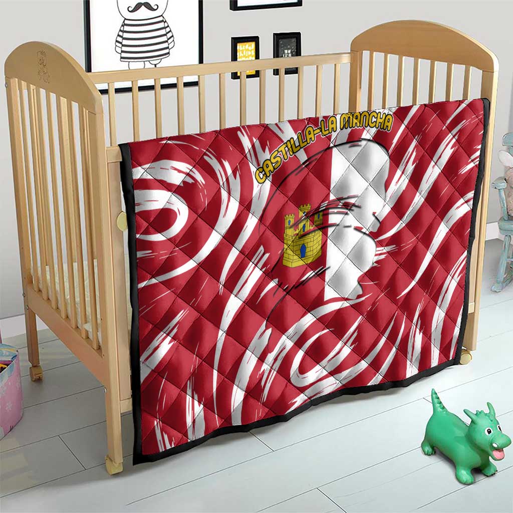 Castilla La Mancha Flag Quilt Autonomous Community of Spain - Wonder Print Shop