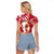 Castilla La Mancha Flag Raglan Cropped T Shirt Autonomous Community of Spain - Wonder Print Shop