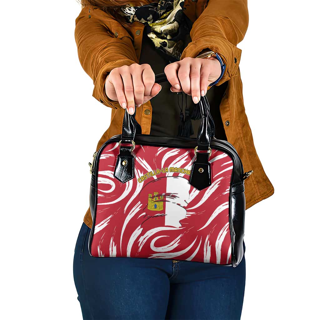 Castilla La Mancha Flag Shoulder Handbag Autonomous Community of Spain - Wonder Print Shop