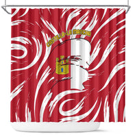 Castilla La Mancha Flag Shower Curtain Autonomous Community of Spain - Wonder Print Shop
