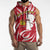 Castilla La Mancha Flag Sleeveless Hoodie Autonomous Community of Spain - Wonder Print Shop