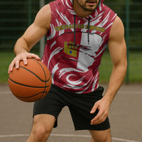 Castilla La Mancha Flag Sleeveless Hoodie Autonomous Community of Spain - Wonder Print Shop