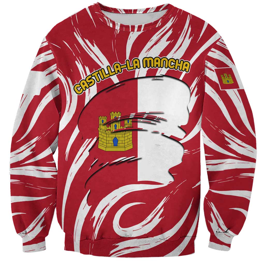 Castilla La Mancha Flag Sweatshirt Autonomous Community of Spain - Wonder Print Shop