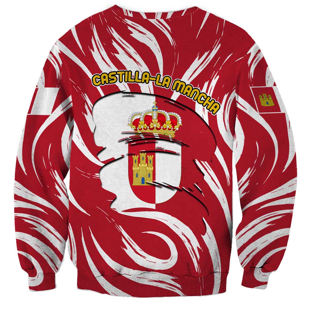 Castilla La Mancha Flag Sweatshirt Autonomous Community of Spain - Wonder Print Shop