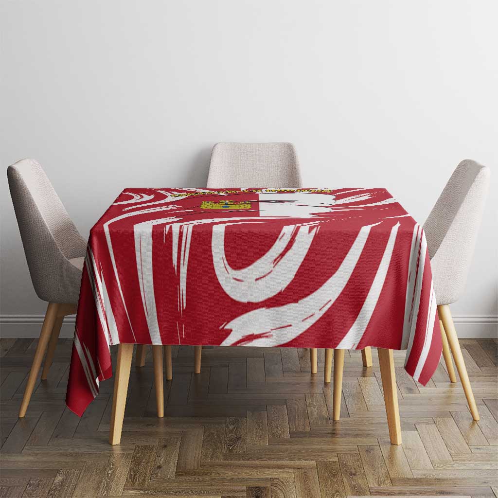 Castilla La Mancha Flag Tablecloth Autonomous Community of Spain - Wonder Print Shop