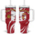 Castilla La Mancha Flag Tumbler With Handle Autonomous Community of Spain - Wonder Print Shop