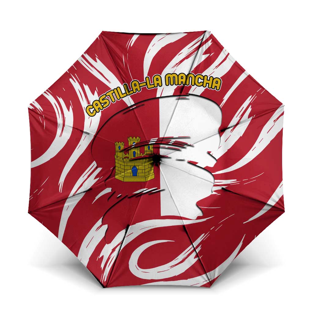 Castilla La Mancha Flag Umbrella Autonomous Community of Spain - Wonder Print Shop