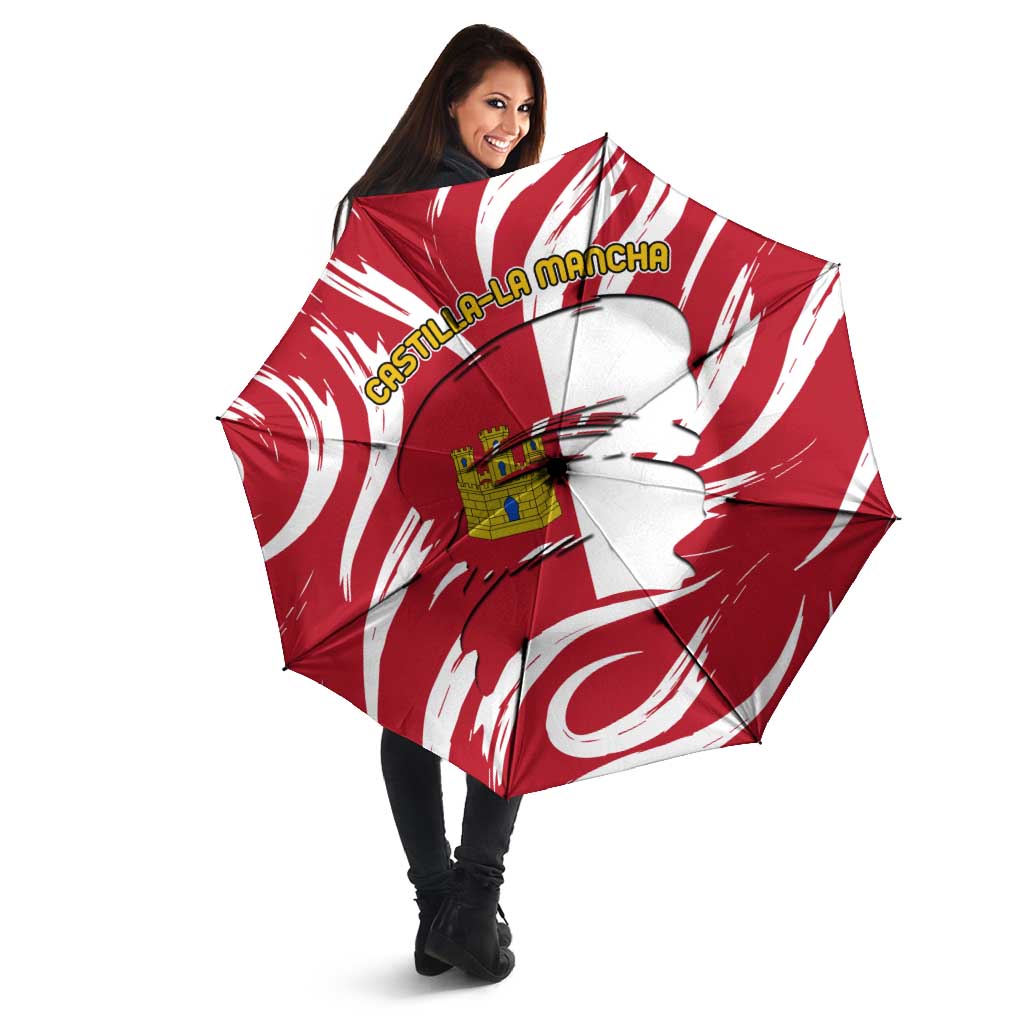 Castilla La Mancha Flag Umbrella Autonomous Community of Spain - Wonder Print Shop