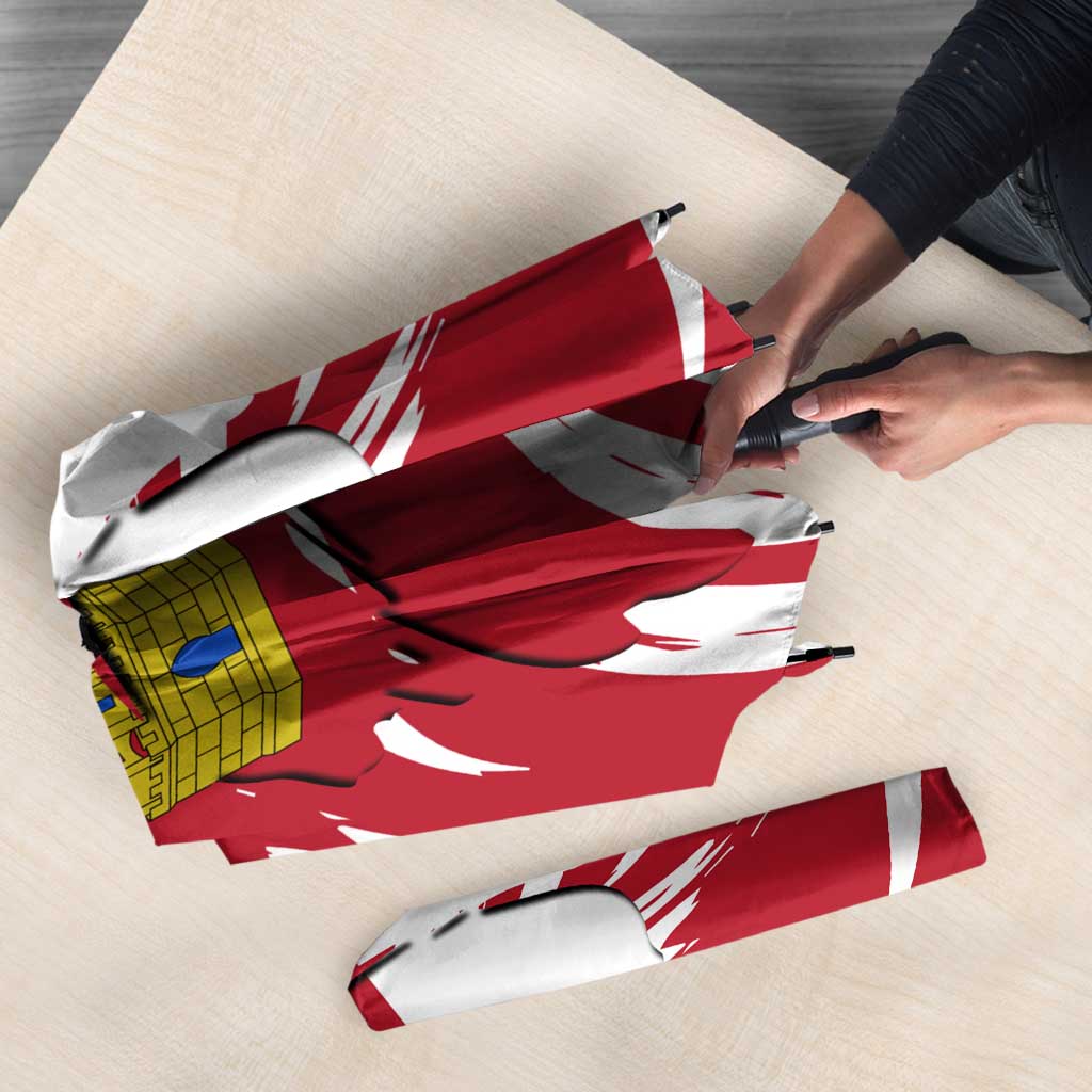 Castilla La Mancha Flag Umbrella Autonomous Community of Spain - Wonder Print Shop