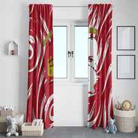 Castilla La Mancha Flag Window Curtain Autonomous Community of Spain - Wonder Print Shop