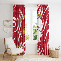 Castilla La Mancha Flag Window Curtain Autonomous Community of Spain - Wonder Print Shop