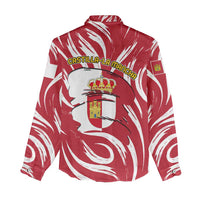 Castilla La Mancha Flag Women Casual Shirt Autonomous Community of Spain - Wonder Print Shop