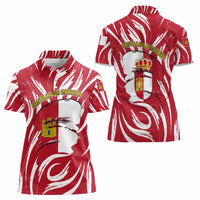 Castilla La Mancha Flag Women Polo Shirt Autonomous Community of Spain - Wonder Print Shop