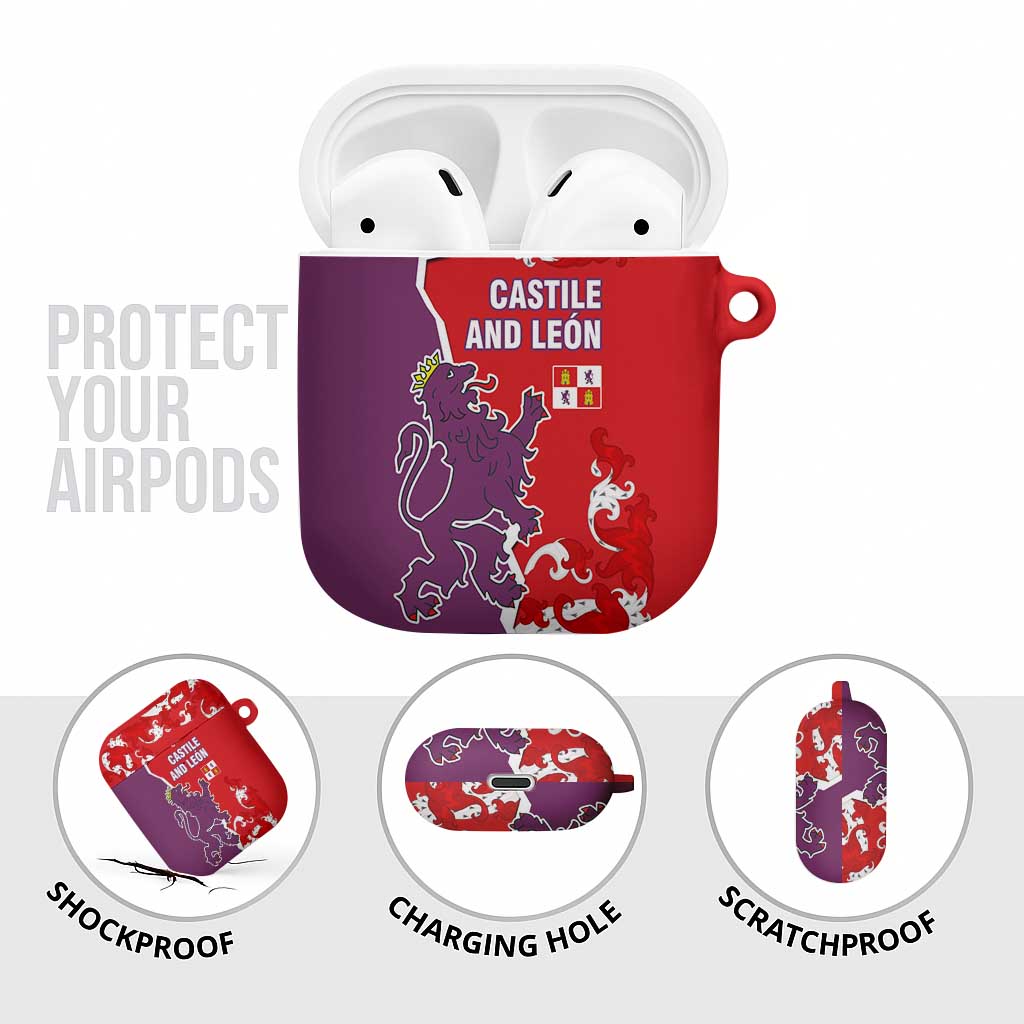Castile and León Flag AirPods Case Autonomous Community of Spain - Wonder Print Shop
