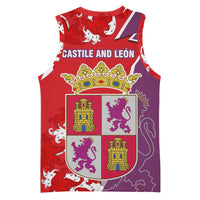 Castile and León Flag Basketball Jersey Autonomous Community of Spain - Wonder Print Shop