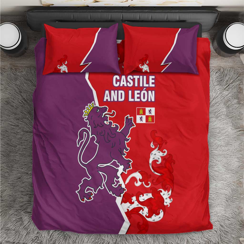 Castile and León Flag Bedding Set Autonomous Community of Spain - Wonder Print Shop