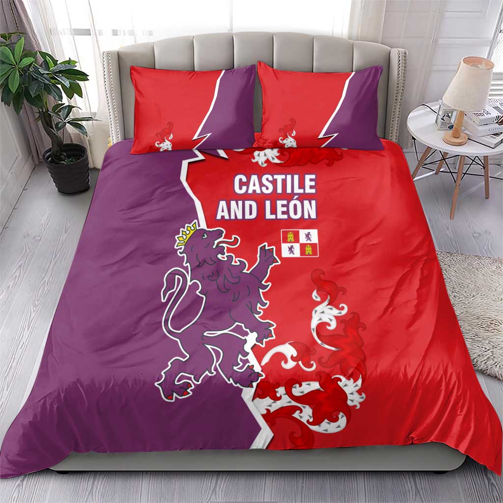 Castile and León Flag Bedding Set Autonomous Community of Spain - Wonder Print Shop