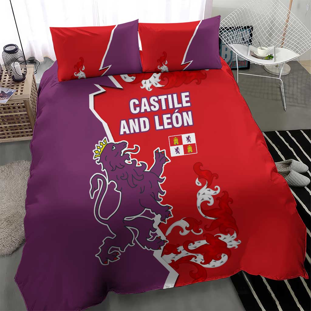 Castile and León Flag Bedding Set Autonomous Community of Spain - Wonder Print Shop