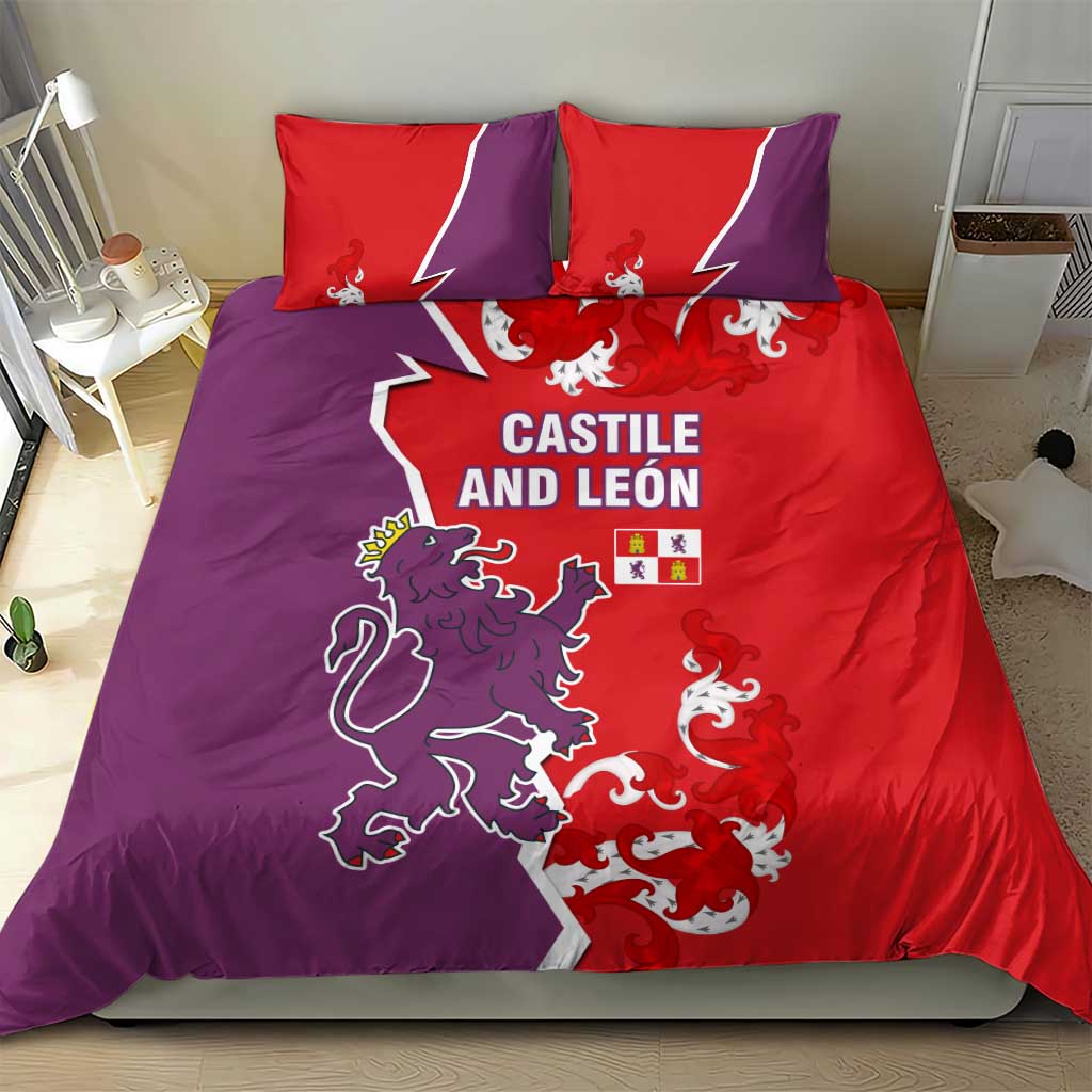 Castile and León Flag Bedding Set Autonomous Community of Spain - Wonder Print Shop