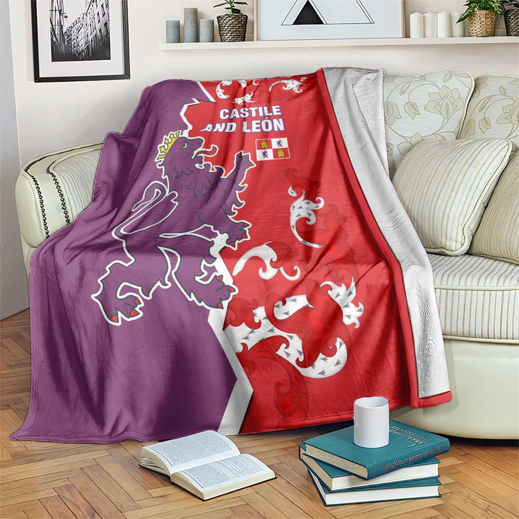 Castile and León Flag Blanket Autonomous Community of Spain - Wonder Print Shop