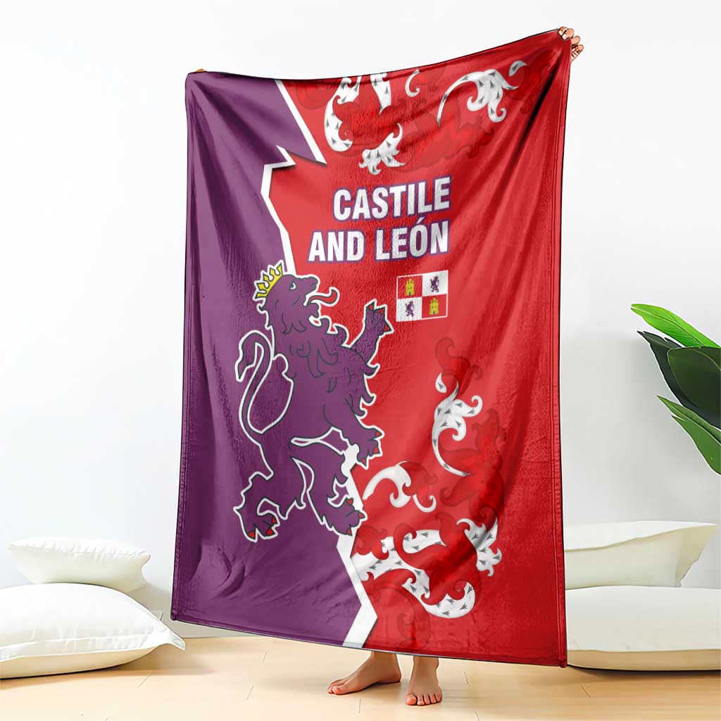 Castile and León Flag Blanket Autonomous Community of Spain - Wonder Print Shop