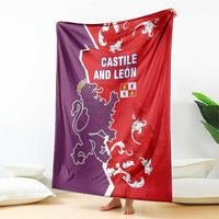 Castile and León Flag Blanket Autonomous Community of Spain - Wonder Print Shop