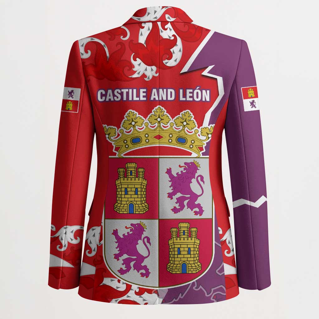Castile and León Flag Blazer Autonomous Community of Spain - Wonder Print Shop