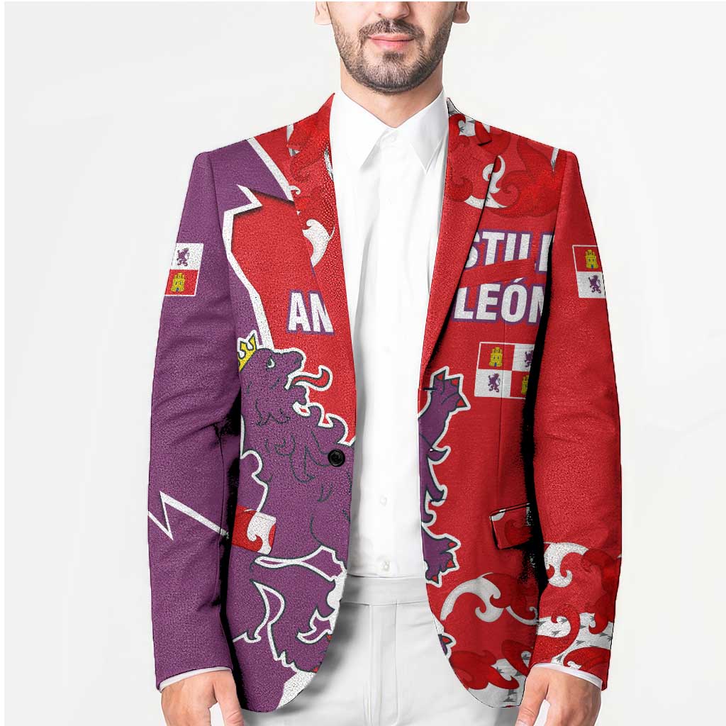 Castile and León Flag Blazer Autonomous Community of Spain - Wonder Print Shop