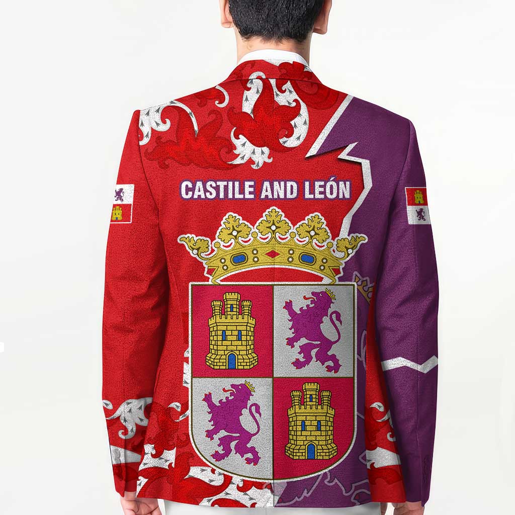Castile and León Flag Blazer Autonomous Community of Spain - Wonder Print Shop