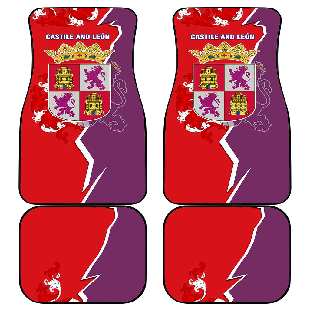 Castile and León Flag Car Mats Autonomous Community of Spain - Wonder Print Shop