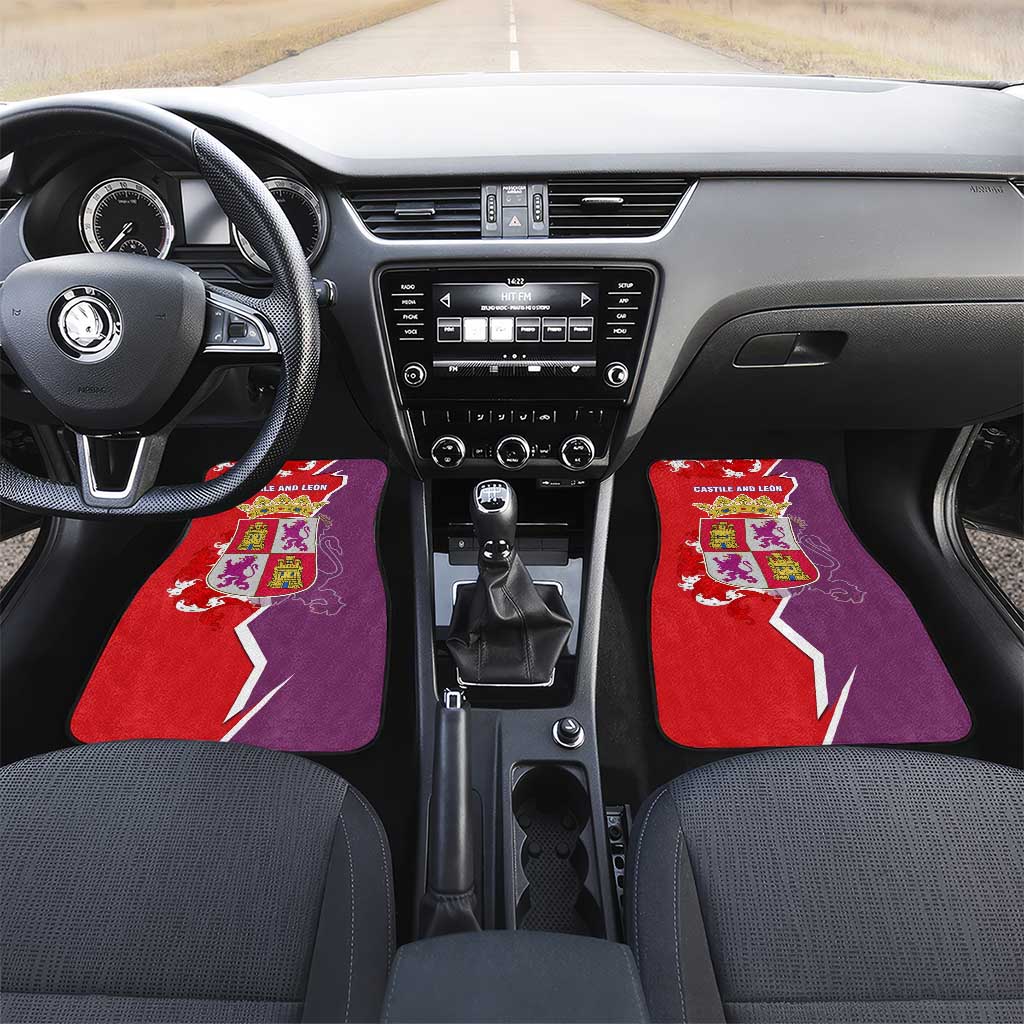 Castile and León Flag Car Mats Autonomous Community of Spain - Wonder Print Shop
