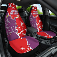 Castile and León Flag Car Seat Cover Autonomous Community of Spain - Wonder Print Shop
