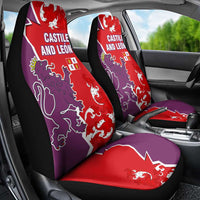 Castile and León Flag Car Seat Cover Autonomous Community of Spain - Wonder Print Shop