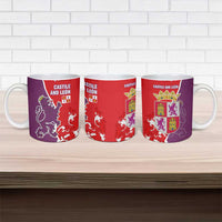 Castile and León Flag Ceramic Mug Autonomous Community of Spain - Wonder Print Shop