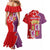 Castile and León Flag Couples Matching Mermaid Dress and Hawaiian Shirt Autonomous Community of Spain - Wonder Print Shop