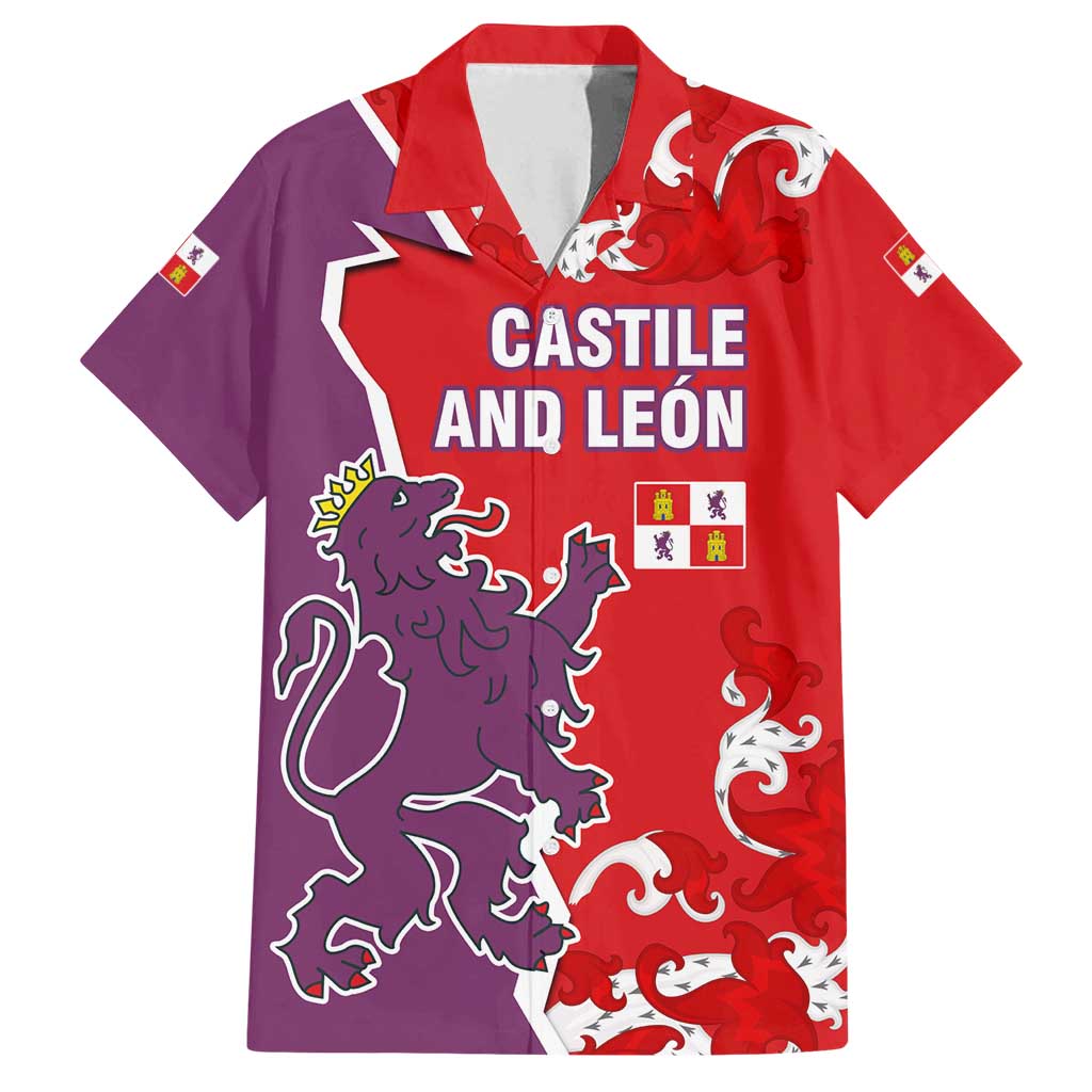 Castile and León Flag Family Matching Long Sleeve Bodycon Dress and Hawaiian Shirt Autonomous Community of Spain - Wonder Print Shop