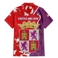 Castile and León Flag Family Matching Mermaid Dress and Hawaiian Shirt Autonomous Community of Spain - Wonder Print Shop