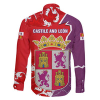 Castile and León Flag Family Matching Mermaid Dress and Hawaiian Shirt Autonomous Community of Spain - Wonder Print Shop