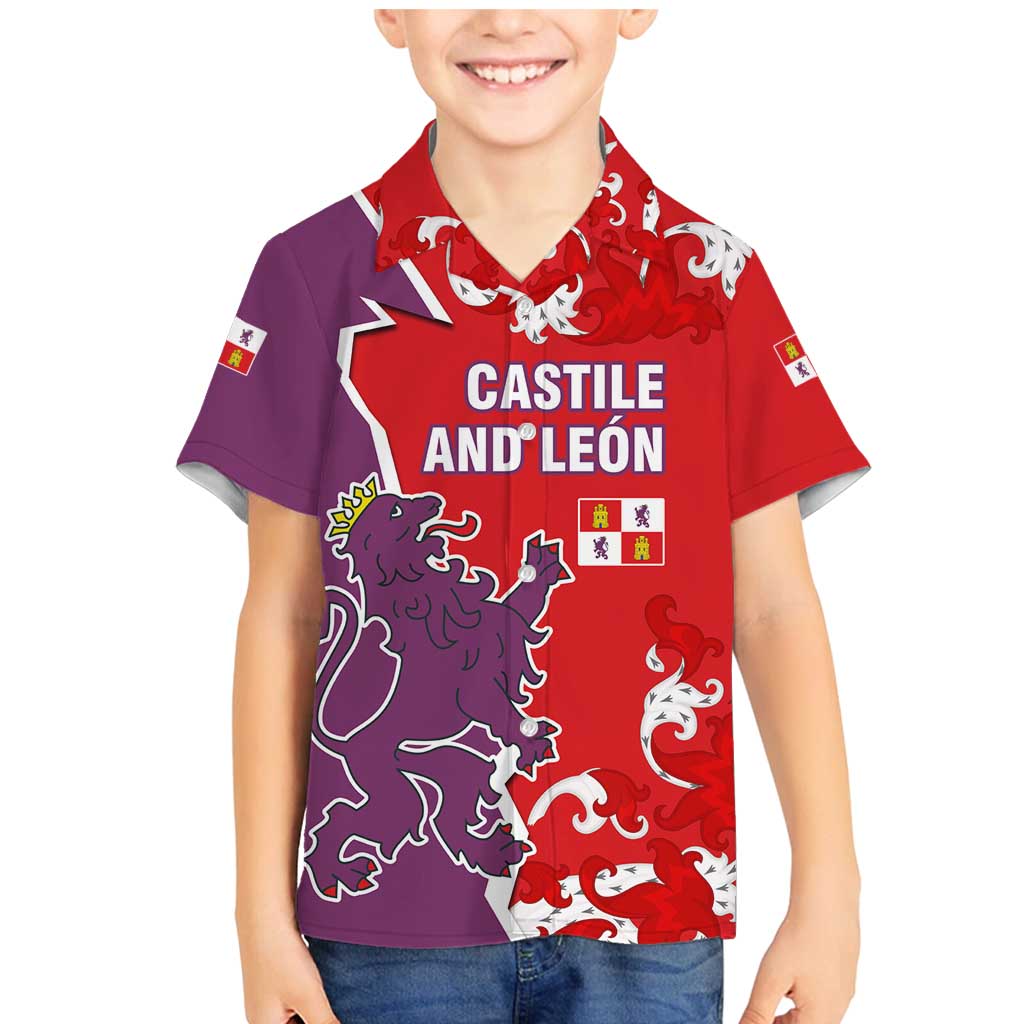 Castile and León Flag Family Matching Mermaid Dress and Hawaiian Shirt Autonomous Community of Spain - Wonder Print Shop
