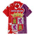 Castile and León Flag Family Matching Off The Shoulder Long Sleeve Dress and Hawaiian Shirt Autonomous Community of Spain - Wonder Print Shop
