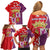 Castile and León Flag Family Matching Off Shoulder Short Dress and Hawaiian Shirt Autonomous Community of Spain - Wonder Print Shop