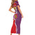 Castile and León Flag Family Matching Short Sleeve Bodycon Dress and Hawaiian Shirt Autonomous Community of Spain - Wonder Print Shop